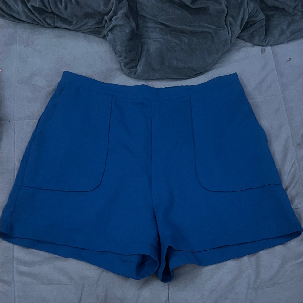 Shinestar High Waist Blue Shorts